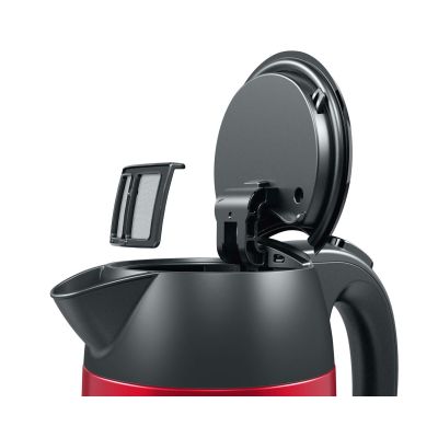 20. Bosch TWK3P424 Wasserkocher 1,7 l 2400 W Grau, Rot