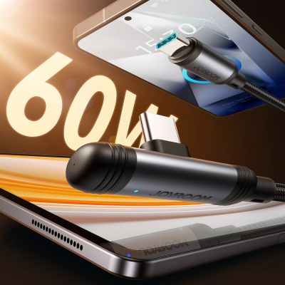 2. Joyroom S-A56 EnjoyX Series 90° USB-C - USB-C Kabel 60W 1,2m - schwarz