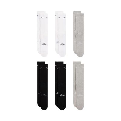 3. Nike Everyday Elevated Socken, 6 Paar, Weiß, Schwarz, Grau, HQ8021 903