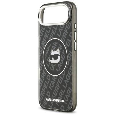 6. Karl Lagerfeld IML Choupette Head Logo MagSafe iPhone Air Hülle - Schwarz