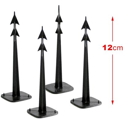 39. Stifte, Köpfe, Hefte für Agrotextil-Harpunen, Höhe 12,5 cm, 50 Stück