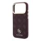 6. Guess Peony 4G MagSafe Hülle mit kleinem Logo für iPhone 17 Pro / 18 Pro – Burgunderrot