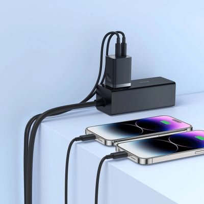 11. Baseus GaN5 Pro 40W 2xUSB-C Wandladegerät – Schwarz
