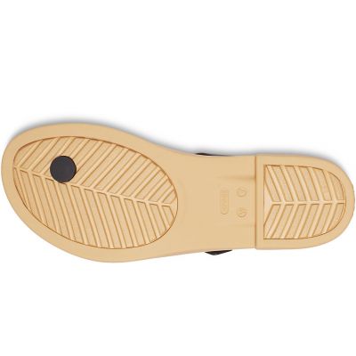9. Crocs Tulum Toe Post W 206108 00W Flip-Flops