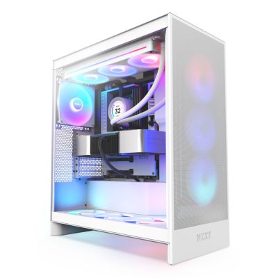 7. NZXT H7 FLOW RGB MIDI-TOWER-GEHÄUSE MIT FENSTER WEISS (2024)