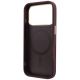 7. Guess Ring Stand 360 Grained Classic Logo MagSafe Hülle für iPhone 18 Pro Max / 17 Pro Max - Burgunderrot