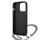 7. Karl Lagerfeld Strukturiertes Lederetui mit Kette für iPhone 13 Pro Max 6,7" - Schwarz