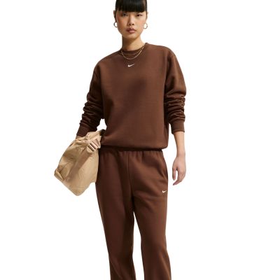 4. Nike Studio Fleece Medium Weight Damenhose Braun IM8078 259
