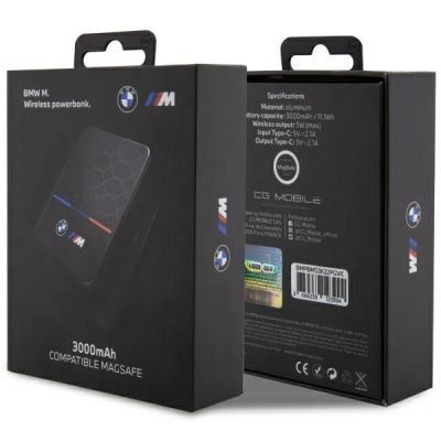 4. BMW M Collection MagSafe 5W 3000mAh Induktive Powerbank – Schwarz