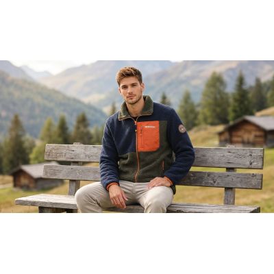 3. Herren-Fleecejacke Geographical Norway TARLEY NAVY DB MEN 0124 (WZ8069H/GN-NAVY)