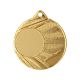 15. Medaille mit Platz für einen Aufkleber, goldfarben, Durchmesser 50 mm