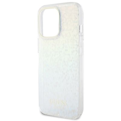 6. Guess IML Faceted Mirror Disco Iridescent Hülle für iPhone 15 Pro Max – mehrfarbig
