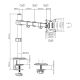 9. GEMBIRD Verstellbarer Tischmonitorarm/Halterung 17-32, VESA 100x100mm, bis zu 9kg