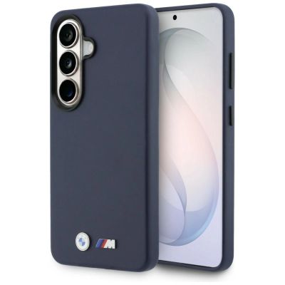 BMW M Metal Logo MagSafe Hülle für Samsung Galaxy S26 - Marineblau