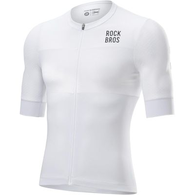Rockbros Herren-Radtrikot Weiß 3D 2XL