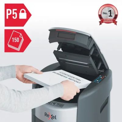 2. Rexel ShredMax AutoFeed+ 150M, Aktenvernichter P5, 150 Blatt, 15-Liter-Auffangbehälter