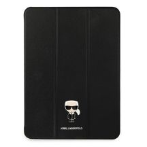 Karl Lagerfeld Saffiano Ikonic Karl Hülle für iPad 12,9" Pro 2021 - Schwarz