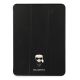 Karl Lagerfeld Saffiano Ikonic Karl Hülle für iPad 12,9" Pro 2021 - Schwarz