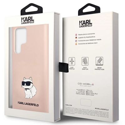 8. Karl Lagerfeld KLHCS23LSNCHBCP S23 Ultra S918 Hardcase pink/pink Silikon Choupette
