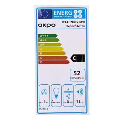 8. Wandhaube Akpo WK-4 FENIKS SLIM 50 INOX