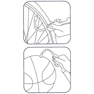 6. DUNLOP BALLPUMPE 23,5 CM MIT NADEL UND ZUBEHÖR, BEIDIREKTION