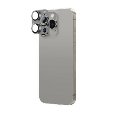 3. AmazingThing Aviation-Grade Alloy Tempered Glass Lens für iPhone 16 Pro / 16 Pro Max Kameraobjektiv - Grau
