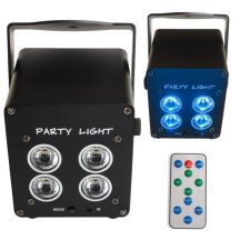 LIGHT4ME ACCU PAR 4x3W wiederaufladbarer Scheinwerfer 360