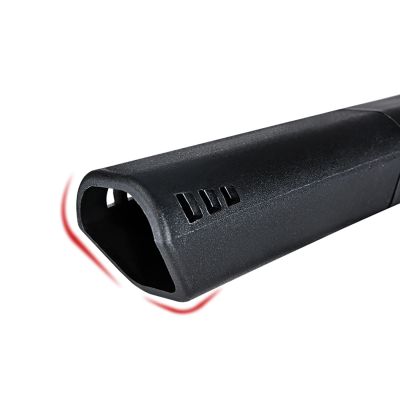 7. Rockbros GP6532B Standpumpe mit Manometer – Schwarz und Orange