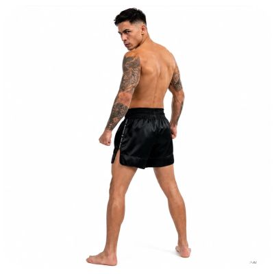 9. Schwarze Muay-Thai-Shorts für Herren V1 COMBATWEAR | DBX Bushido