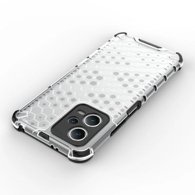 12. Wabenhülle für Xiaomi Redmi Note 12 5G / Poco X5 5G gepanzerte Hybridabdeckung schwarz