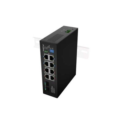 8. LANBERG ILGE-8P-2S-120 LIGHT INDUSTRIAL POE 4XBT 4XAT 2XSFP DIN GIGABIT ETHERNET Switch