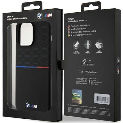 8. BMW M Silicone Pattern MagSafe Hülle für iPhone 15 Pro Max – Schwarz
