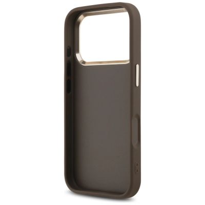 7. Guess 4G Big 4G Classic Logo Hülle für iPhone 17 Pro Max / 18 Pro Max – Braun und Gold