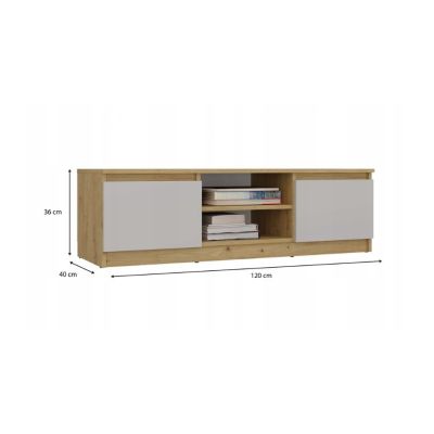 7. MALWA 120 handgefertigter/Kaschmir-TV-Schrank