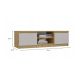 7. MALWA 120 handgefertigter/Kaschmir-TV-Schrank