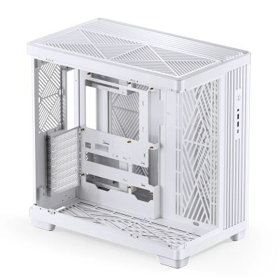 27. Jonsbo TK-4 Gehäuse, Midi-Tower, ATX, gehärtetes Glas – Weiß