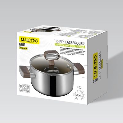 6. Topf mit Deckel TITANCORE 24 cm, 4,3 l MR-3560-24 MAESTRO