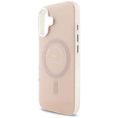 6. Karl Lagerfeld IML Karl RSG Logo MagSafe Hülle für iPhone 17 - Pink
