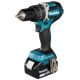 2. Makita DHP484RTJ Zentralverriegelungs-Bohrmaschine, 1,8 kg, Schwarz, Blau