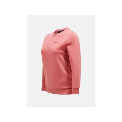 2. Peak Performance W Original Small Logo Crew Pink Sweatshirt