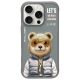 Nimmy Cool&Cute 2.0 Bear Case für iPhone 16 Pro Max - Grau
