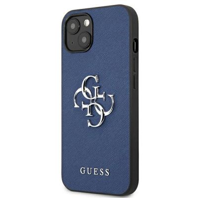 2. Guess GUHCP13SSA4GSBL iPhone 13 mini 5.4" blau/blau Hardcase Saffiano 4G Metal Logo