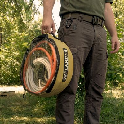 6. OFFLANDER RUNDER, GESCHLOSSENER KOFFER MIT TRANSPARENTEM DECKEL, PVC, 24 L