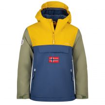 Trollkids Kids Kirkenes Anorak Wasserdichte Regenjacke Gelb/Blau (322-703)