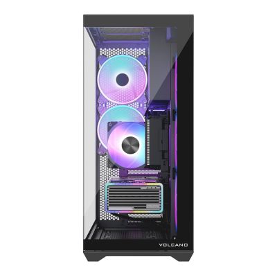 10. MODECOM VOLCANO SPACE XL ARGB FULL TOWER 5F SCHWARZES GEHÄUSE