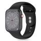 Tech-Protect Silikonarmband für Apple Watch 4/5/6/7/8/9/SE (38/40/41 mm) – Schwarz