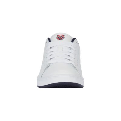 3. K-Swiss COURT BASE II WHITE/NAVY/RED-M (04411-130-M)