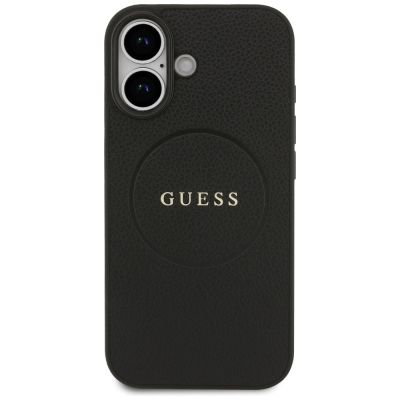 3. Guess Grained Ring MagSafe Hülle für iPhone 17 - Schwarz