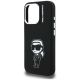 6. Karl Lagerfeld Silikon-MagSafe-Hülle mit Karl-Sketch-Motiv für iPhone 16 Pro Max – Schwarz
