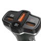 6. Dudao R78 78W USB-C PD / 2xUSB-A QC Autoladegerät - Schwarz